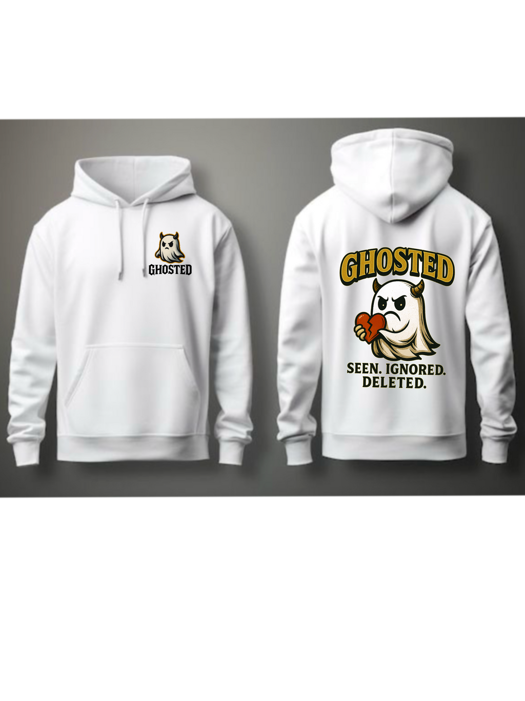 SEEN. IGNORE. Hoodie – Bold Streetwear for the Ghosted Era