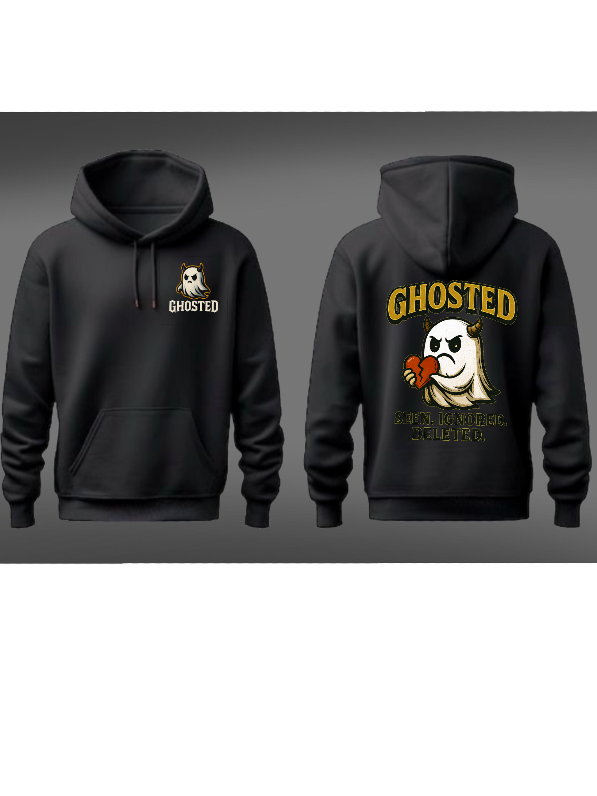 SEEN. IGNORE. Hoodie – Bold Streetwear for the Ghosted Era